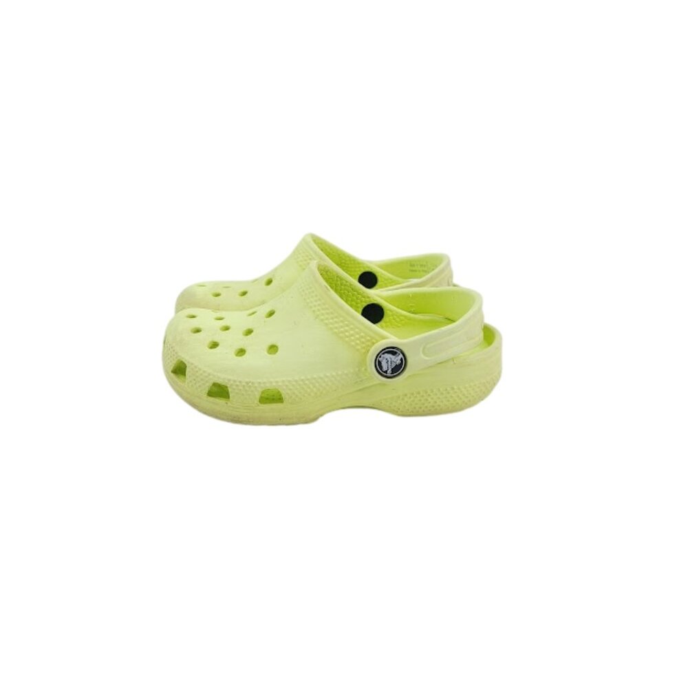 Crocs Boy's Green Classic Adjustable Slip-On Casual‎ Outdoor Clogs Size 10
